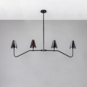 Salvador Island Bar Chandelier with Brass Shades Kitchen Bar Pendants Wall & Pendant Lighting