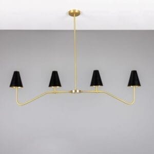 Salvador Island Bar Chandelier with Brass Shades Kitchen Bar Pendants Wall & Pendant Lighting