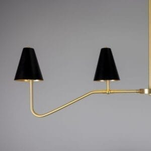 Salvador Island Bar Chandelier with Brass Shades Kitchen Bar Pendants Wall & Pendant Lighting