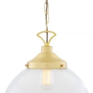 Riad Clear Globe Pendant Light 35cm Glass & Globe Lights Great Lighting UK Ltd