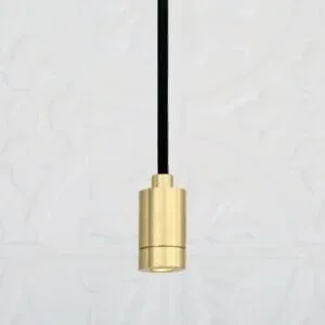 Pori Modernist Brass Mini Pendant Light Small Pendant Lights Great Lighting UK Ltd