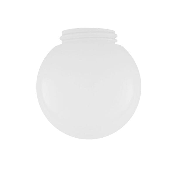 Opal threaded globe glass lamp shade 15cm Glass Shades Great Lighting UK Ltd