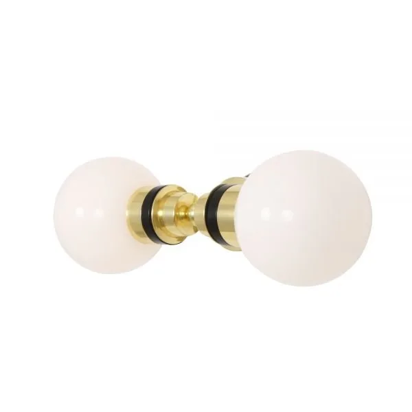 Poole Double Glass Globe Bathroom Wall Light IP65 Glass Bathroom Wall Sconces Great Lighting UK Ltd