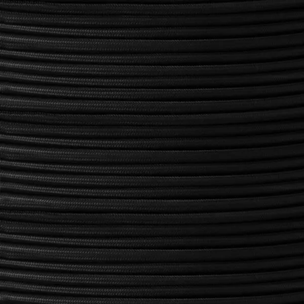 Black Fabric Braided Cable, UL Listed, 2 Core Round Cables Great Lighting UK Ltd