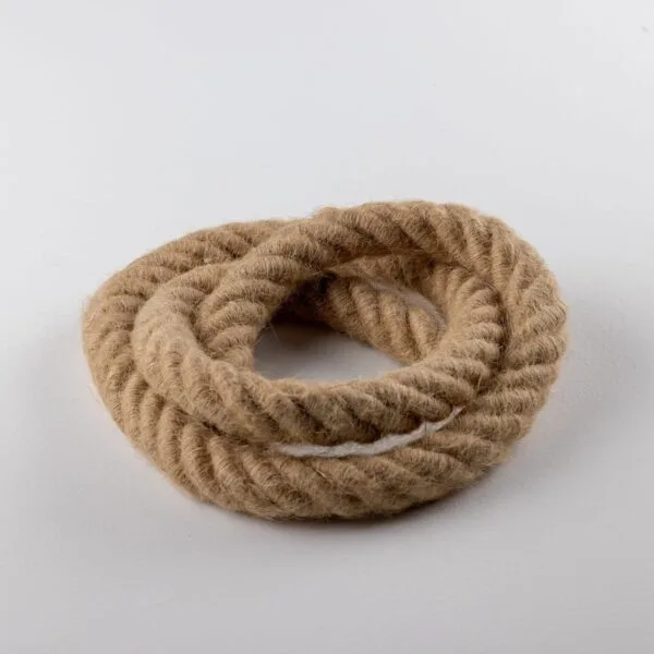 Rustic Jute Rope Cable, 3 Core Cables Great Lighting UK Ltd