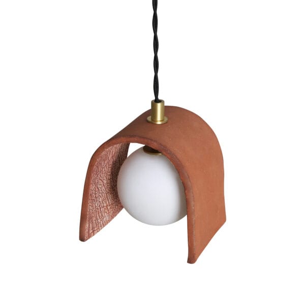 Red Iron Organic Ceramic Pendant | The Tansy Ceramic Pendants Wall & Pendant Lighting