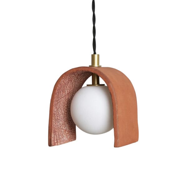 Red Iron Organic Ceramic Pendant | The Tansy Ceramic Pendants Wall & Pendant Lighting