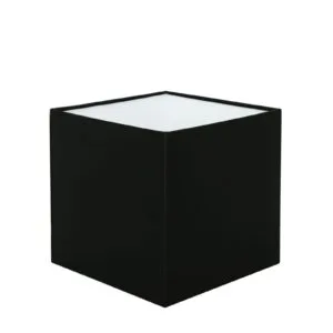 Cube Square Fabric Lamp Shade 20cm in 4 Colours Fabric & Ceramic Shades Great Lighting UK Ltd