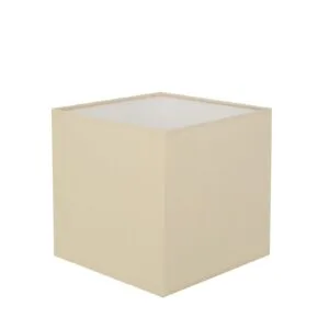 Cube Square Fabric Lamp Shade 20cm in 4 Colours Fabric & Ceramic Shades Great Lighting UK Ltd