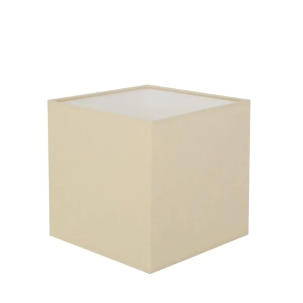 Cube Square Fabric Lamp Shade 20cm in 4 Colours Fabric & Ceramic Shades Great Lighting UK Ltd