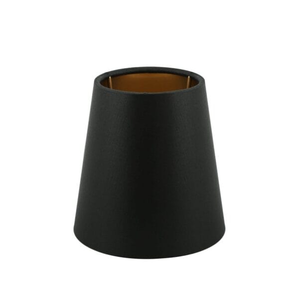 Empire Fabric Lamp Shade 12cm Black or Cream Fabric & Ceramic Shades Great Lighting UK Ltd
