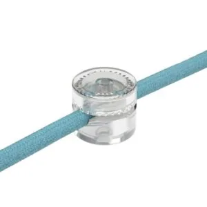 Universal Transparent Ceiling Fairlead for Fabric Cable Brass Parts Great Lighting UK Ltd
