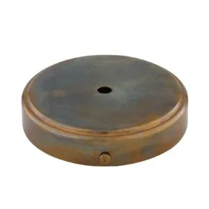 Pressed Brass Ceiling Rose 12cm, 1mm Thick Brass Parts Great Lighting UK Ltd