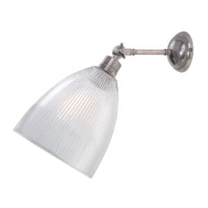 Discover the Antique Silver Hale Prismatic Railway Glass Wall Light Clearance Lighting Wall & Pendant Lighting