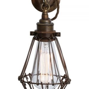 Edom Industrial Cage Wall Light Cage Wall Lights Great Lighting UK Ltd