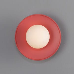 Aosta Coloured Bathroom Disc Wall Light Brass Bathroom Wall Sconces Great Lighting UK Ltd