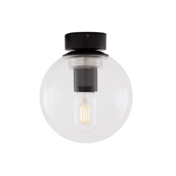Venice 17cm Globe Ceiling Light Glass & Globe Ceiling Lights Great Lighting UK Ltd