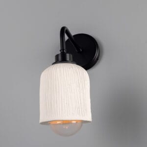 Osier Ceramic Wall Light | IP44 5 Colour Finishes Ceramic Wall Sconces Great Lighting UK Ltd