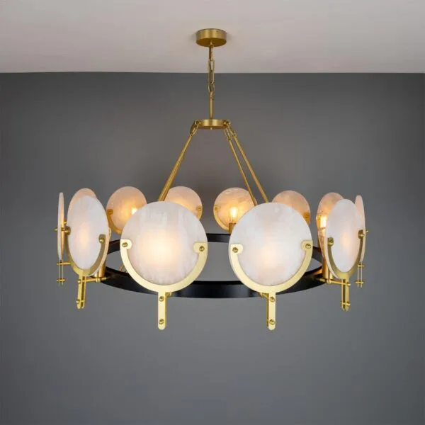 Edinburgh Alabaster 11 Light Chandelier Large Multi-Light Chandeliers Great Lighting UK Ltd