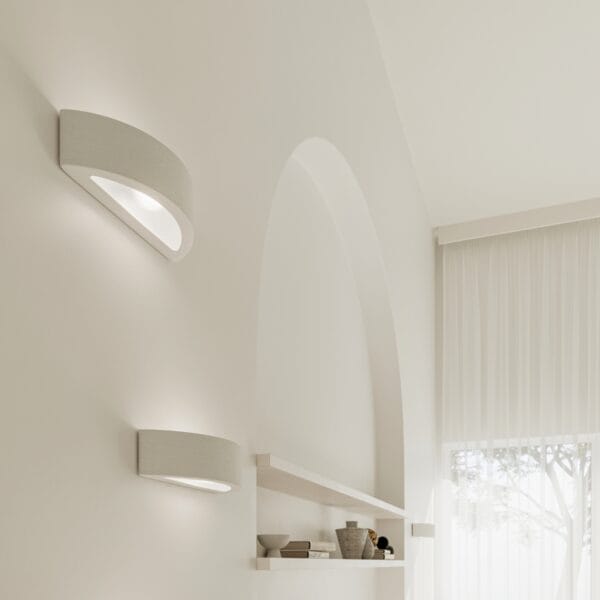 Wall Lamp Ceramic ATENA Café Au Lait ATENA