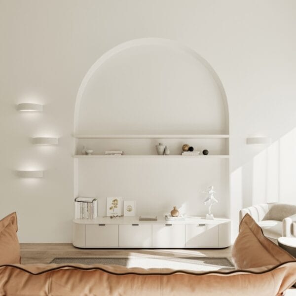 Wall Lamp Ceramic ATENA Café Au Lait ATENA