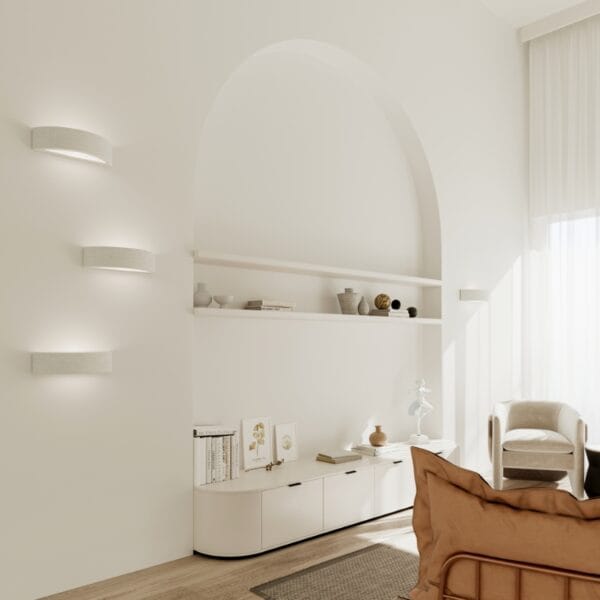 Wall Lamp Ceramic ATENA Café Au Lait ATENA