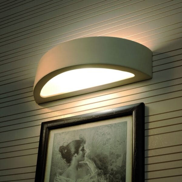 Wall Lamp Ceramic ATENA Café Au Lait ATENA