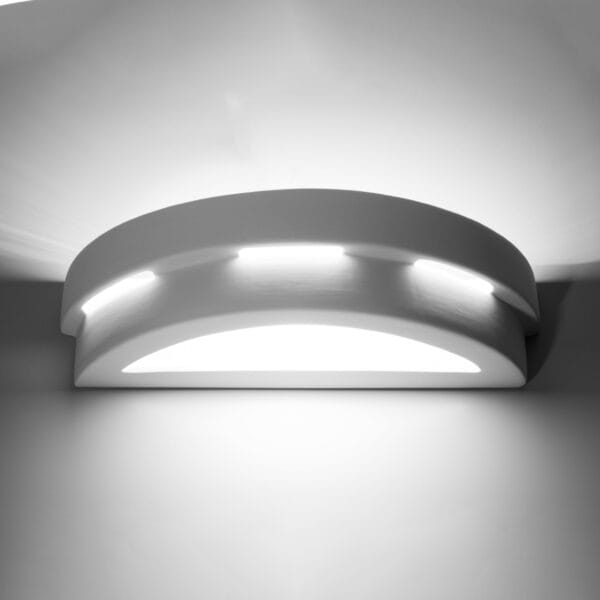 Wall Lamp Ceramic HELIOS Café Au Lait HELIOS