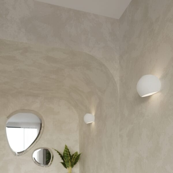 Wall Lamp Ceramic GLOBE Café Au Lait GLOBE