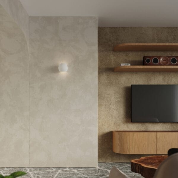 Wall Lamp Ceramic GLOBE Café Au Lait GLOBE