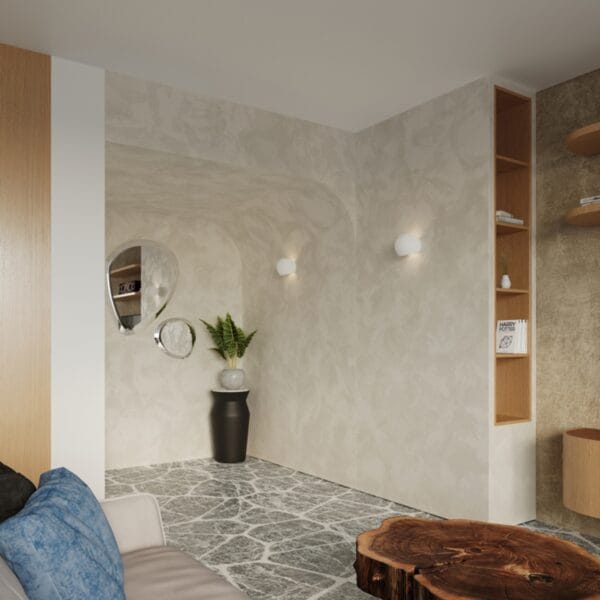 Wall Lamp Ceramic GLOBE Café Au Lait GLOBE