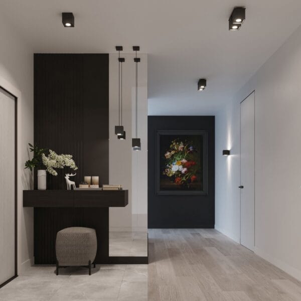 Wall Lamp QUAD 1 Black Deep Space QUAD