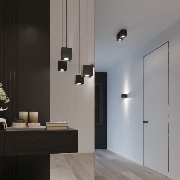 Wall Lamp QUAD 1 Black Deep Space QUAD
