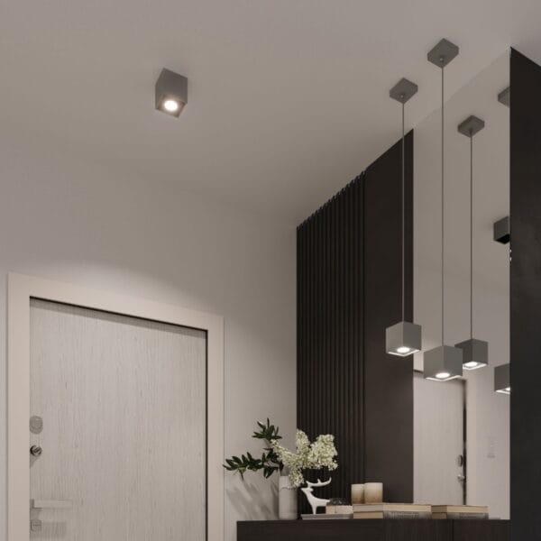Wall Lamp QUAD 1 Grey Deep Space QUAD