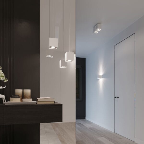 Wall Lamp QUAD 1 White Deep Space QUAD