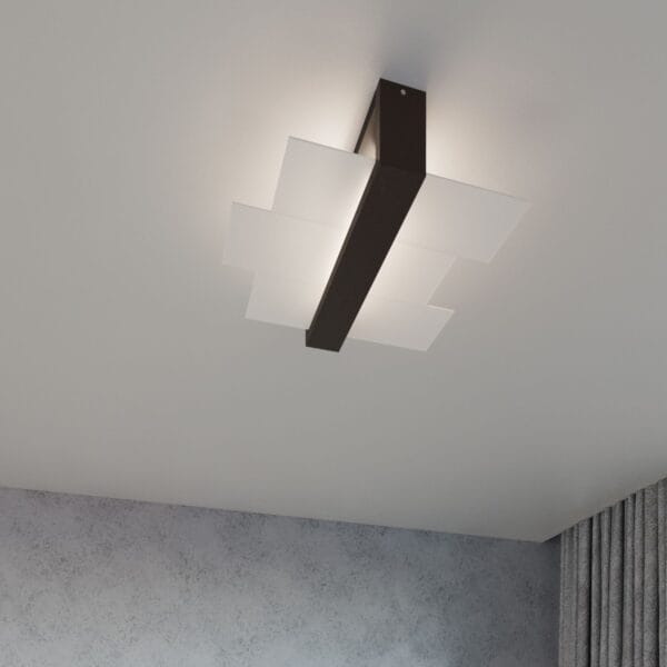 Wall Lamp FENIKS 1 Wenge Peach Puff FENIKS