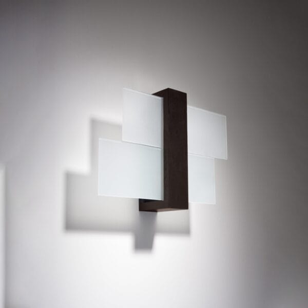 Wall Lamp FENIKS 1 Wenge Peach Puff FENIKS