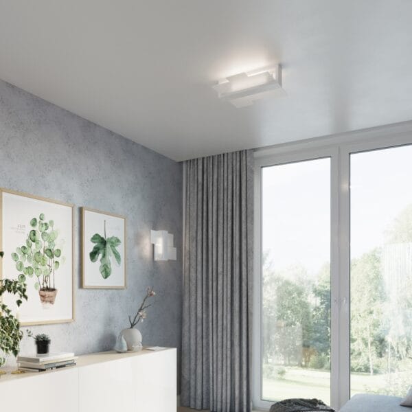 Wall Lamp FENIKS 1 White Peach Puff FENIKS