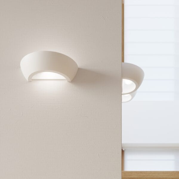 Wall Lamp Ceramic OSKAR Café Au Lait OSKAR