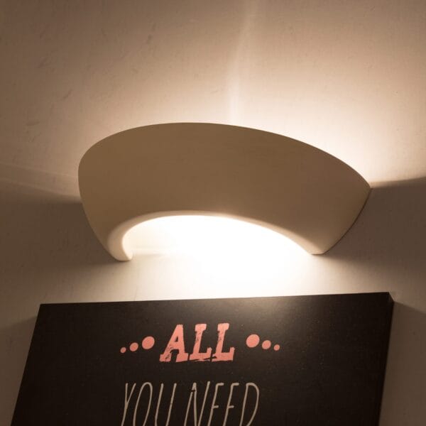 Wall Lamp Ceramic OSKAR Café Au Lait OSKAR