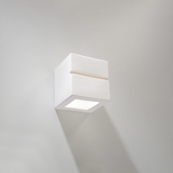 Wall Lamp Ceramic LEO Line Café Au Lait LEO