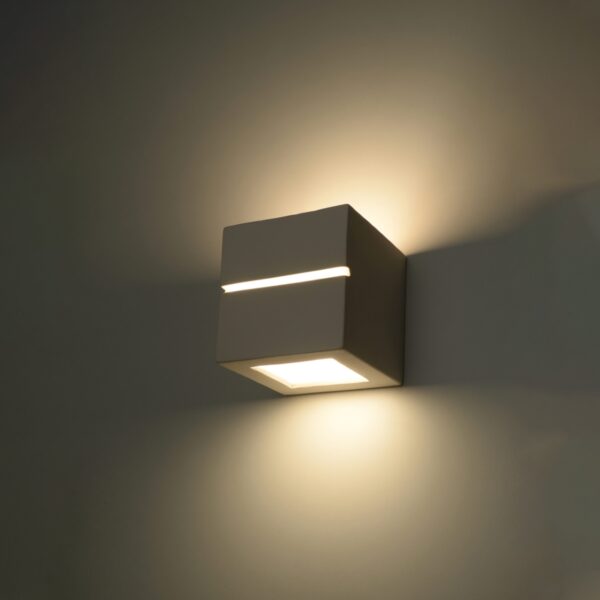 Wall Lamp Ceramic LEO Line Café Au Lait LEO