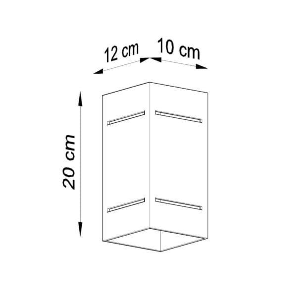 Wall Lamp BLOCCO White Deep Space BLOCCO