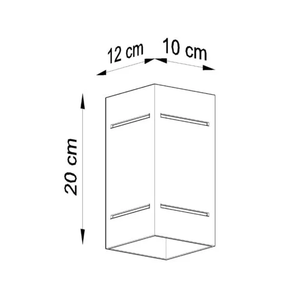 Wall Lamp BLOCCO Grey Deep Space BLOCCO