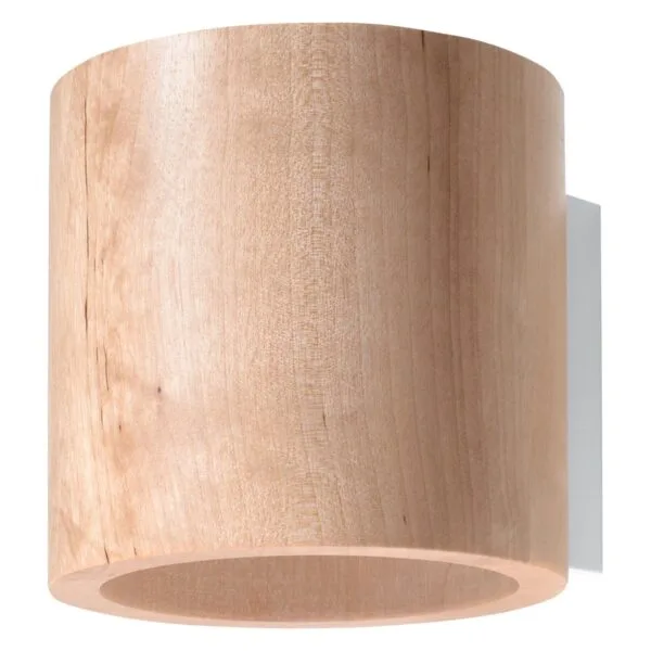 Wall Lamp ORBIS Natural Wood Peach Puff ORBIS