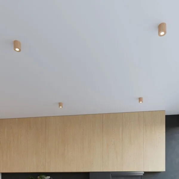 Wall Lamp ORBIS Natural Wood Peach Puff ORBIS