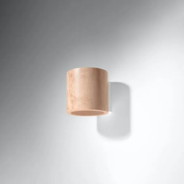 Wall Lamp ORBIS Natural Wood Peach Puff ORBIS