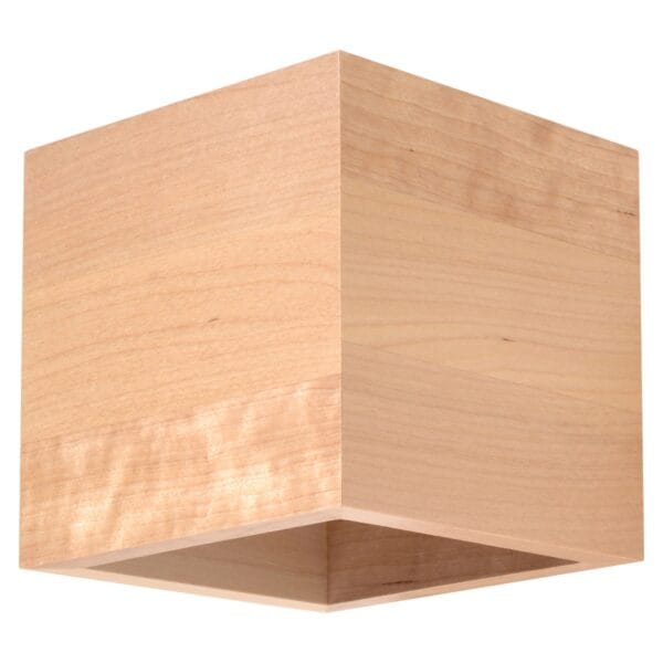 Wall Lamp QUAD Natural Wood Peach Puff QUAD