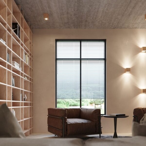 Wall Lamp QUAD Natural Wood Peach Puff QUAD