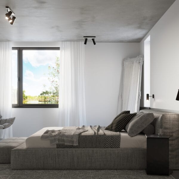 Wall Lamp DIREZIONE Black Modern Indoor Wall Lights Bittersweet Shimmer